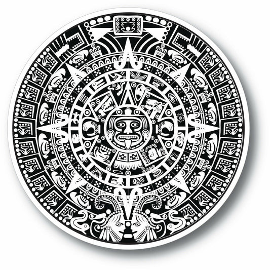 Maya Mayan Calendar Mexico Aztec Gift Idea Car Bumper Vinyl Sticker Decal 3.5"
