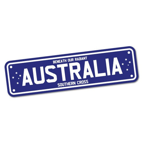 Australia Plate Sticker Aussie Car Flag 4x4 Funny Ute