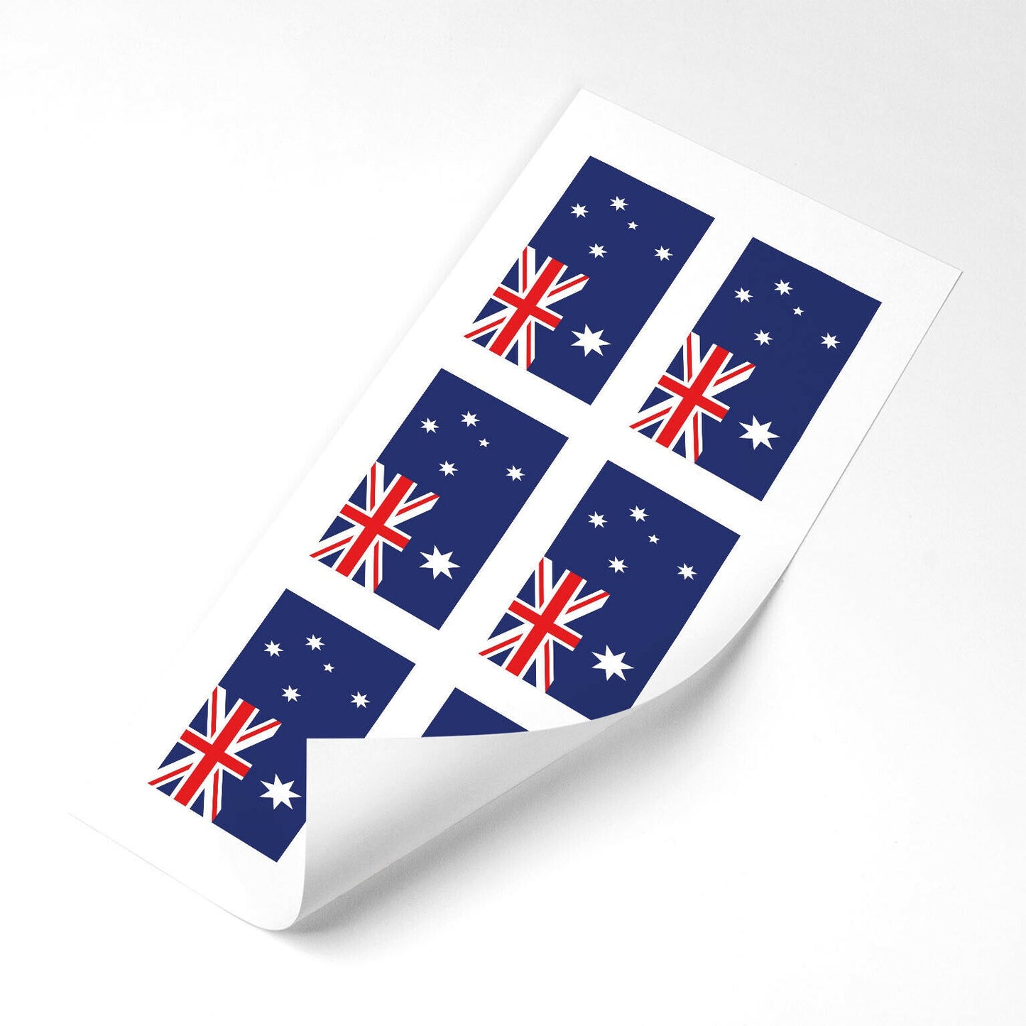 Australia Flag Stickers x6 25mm Car Motorbike Helmet Vinyl Australian Flag