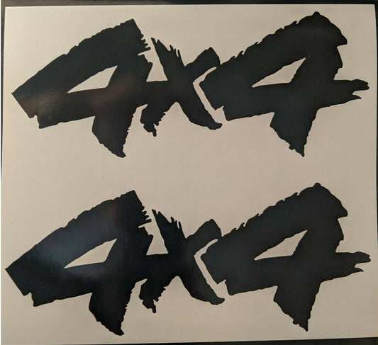 2 4X4 Vinyl Decal Stickers for Truck, SUV, or ATV