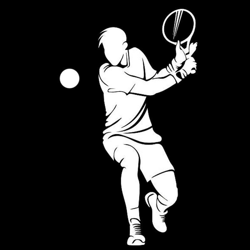 10CM*17.1CM Fashion Sport Tennis Player Decor Car Sticker Vinyl Decals S9-0409