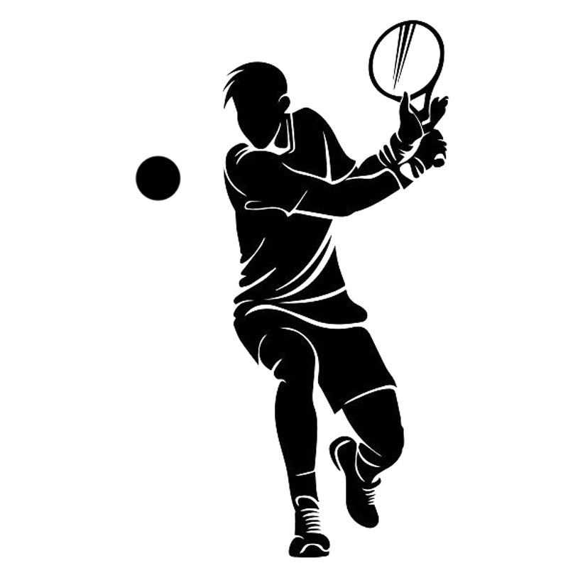 10CM*17.1CM Fashion Sport Tennis Player Decor Car Sticker Vinyl Decals S9-0409