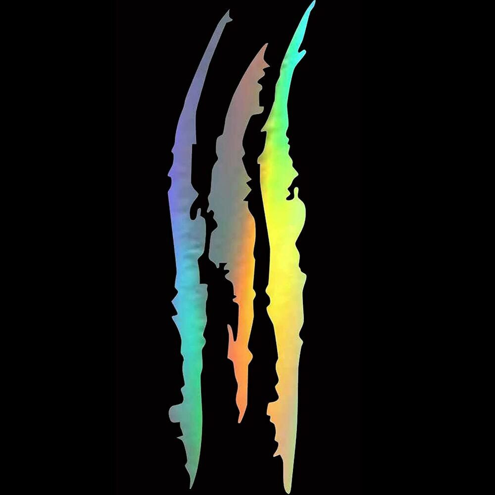 AUTO CAR HEADLIGHT MONSTER STICKERS Scratch Stripe Claw Vinyl Decal