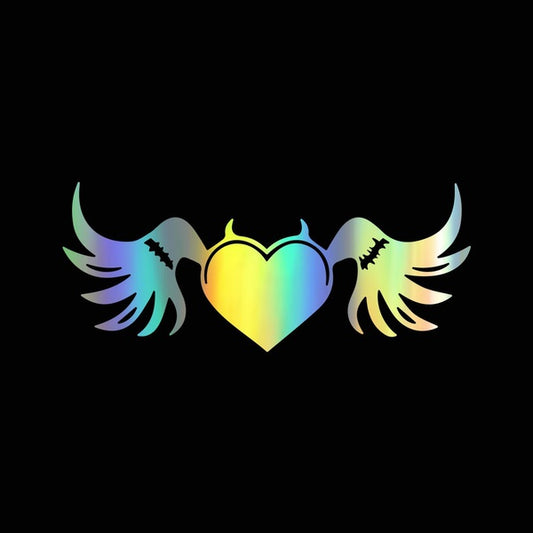 5” Devil'S Heart Car Stickers And Decals Funny Car Styling Bumper Sticker Vinyl Decal For Vehicle Window Door Body