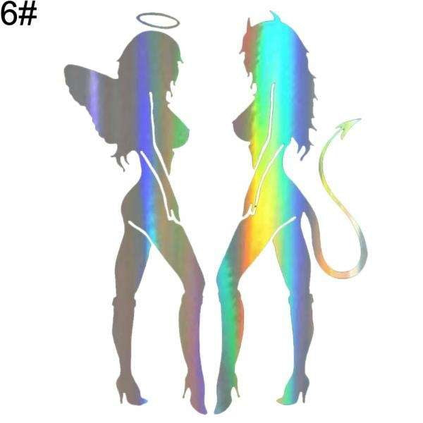 Hot Car Styling Vinyl Waterproof Laser Sticker Decal