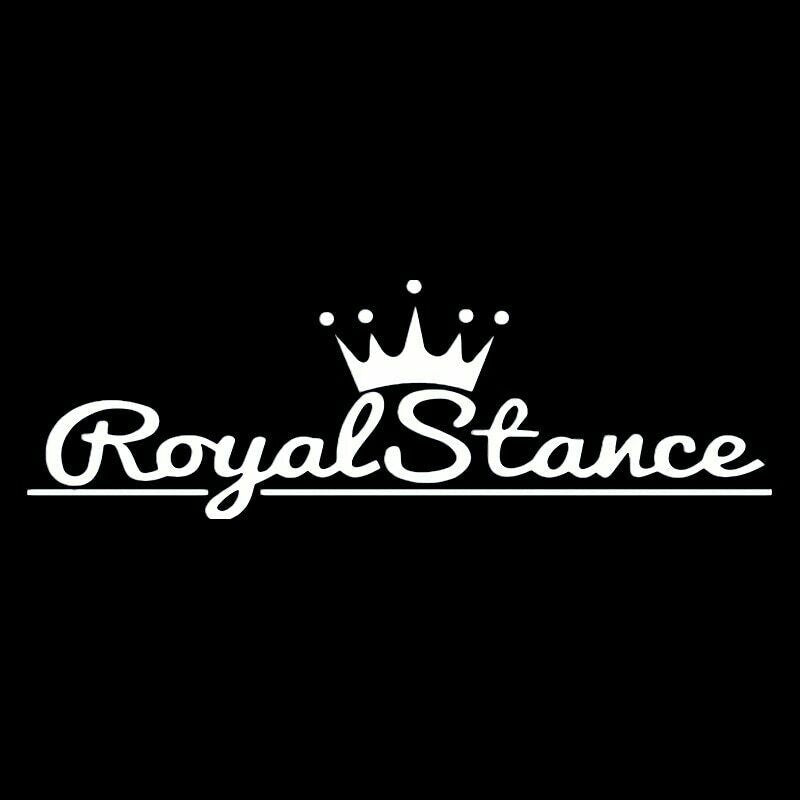 58x19cm Royal Stance Decal Car Sticker Crown JDM Vinyl  Auto Front Windshield