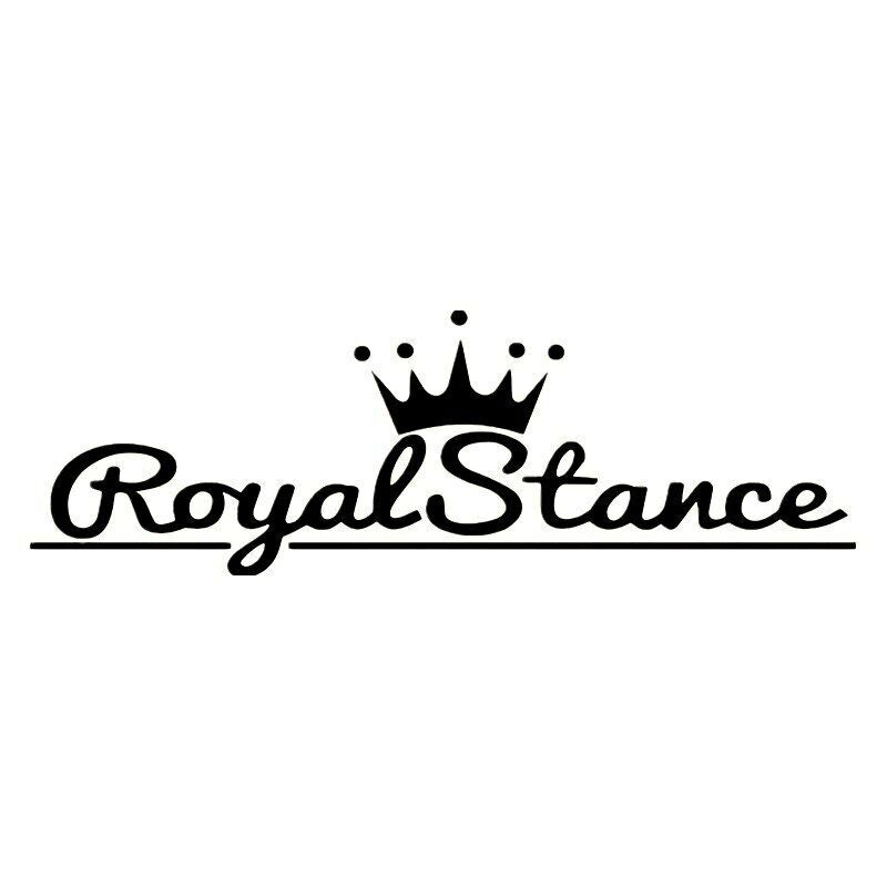 58x19cm Royal Stance Decal Car Sticker Crown JDM Vinyl  Auto Front Windshield