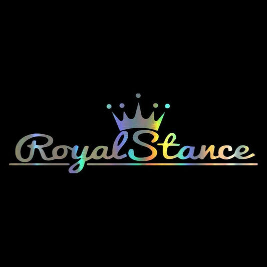 58x19cm Royal Stance Decal Car Sticker Crown JDM Vinyl  Auto Front Windshield