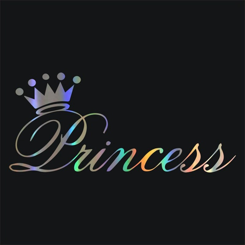 Car Sticker 3D 25*11cm Beautiful Princess Crown Sticker On Car Funny Stickers and Decals Vinyl Car Styling