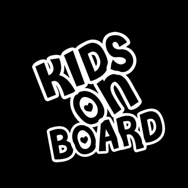 Car Sticker Baby Kids On Board 15*14.6cm Funny Car Decal  3D Stickers On Car Warning Sign Vinyl Car Styling