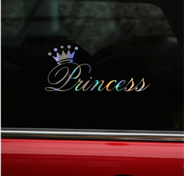 Car Sticker 3D 25*11cm Beautiful Princess Crown Sticker On Car Funny Stickers and Decals Vinyl Car Styling
