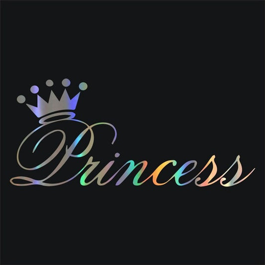Car Sticker 3D 25*11cm Beautiful Princess Crown Sticker On Car Funny Stickers and Decals Vinyl Car Styling