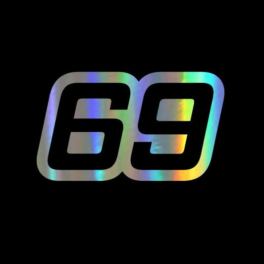 Car Stickers Personalized Number 69 Funny Carbon Fiber Sticker on Auto Creative Vinyl Decal for Car Rear Window Door Motorcycle