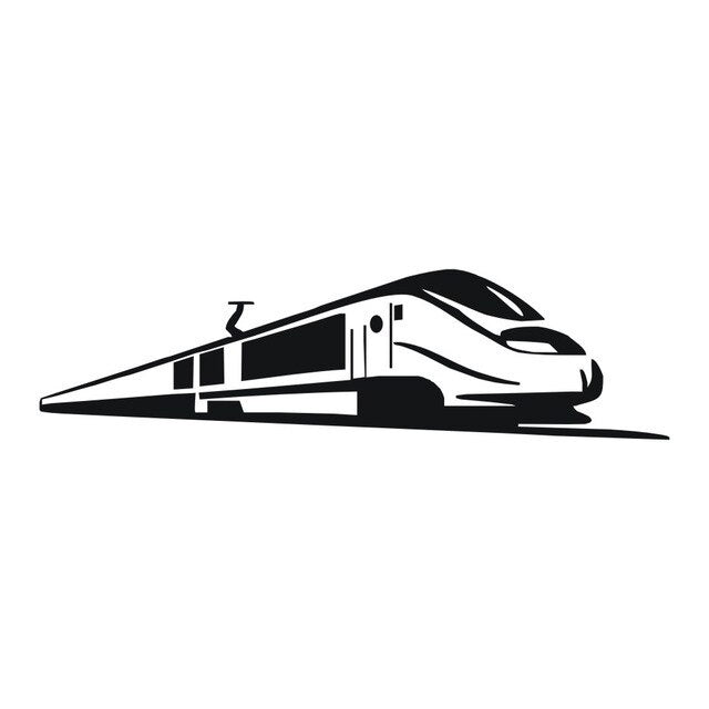 DIY Car Sticker High-Speed Train Stickers Decals Car Styling Decoration Door Body Window Vinyl Sticker Car Accessories