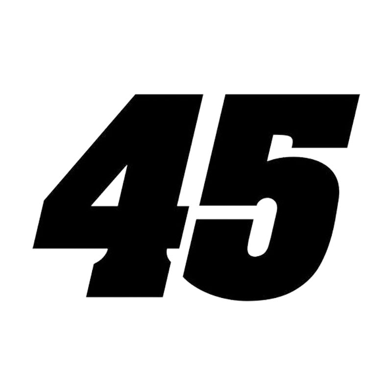 1pcs Number 8 28 22 10 45 13 Motorcycle Sticker  Car Stickers Moto Funny JDM Vinyl Auto Decal