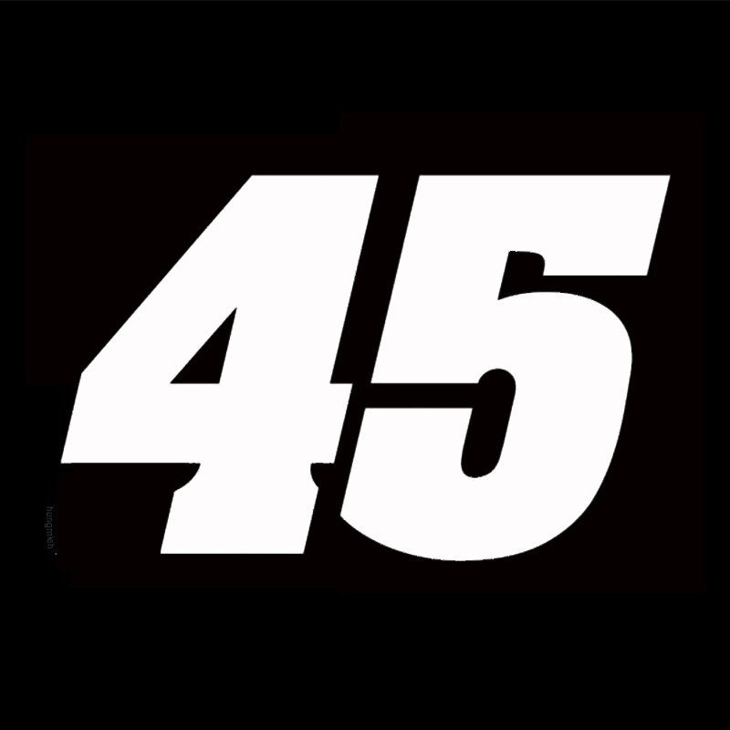 1pcs Number 8 28 22 10 45 13 Motorcycle Sticker  Car Stickers Moto Funny JDM Vinyl Auto Decal