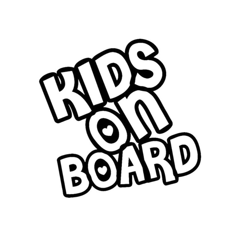 Car Sticker Baby Kids On Board 15*14.6cm Funny Car Decal  3D Stickers On Car Warning Sign Vinyl Car Styling