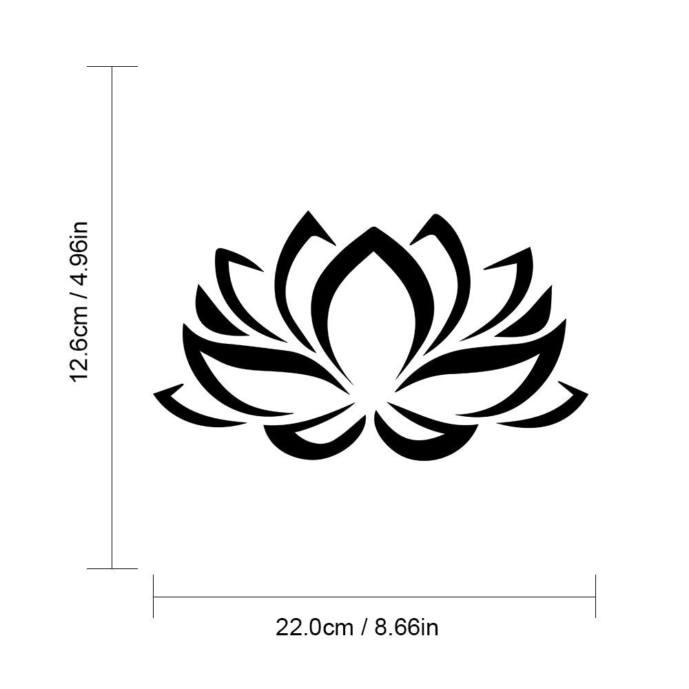 Beautiful Lotus Flower Car Styling Sticker Vinyl Car Bumper Body Window Stickers and Decals Car Decorations Accessories