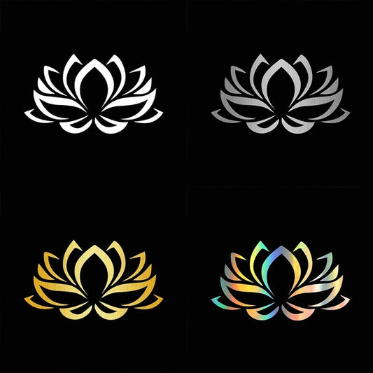 Beautiful Lotus Flower Car Styling Sticker Vinyl Car Bumper Body Window Stickers and Decals Car Decorations Accessories