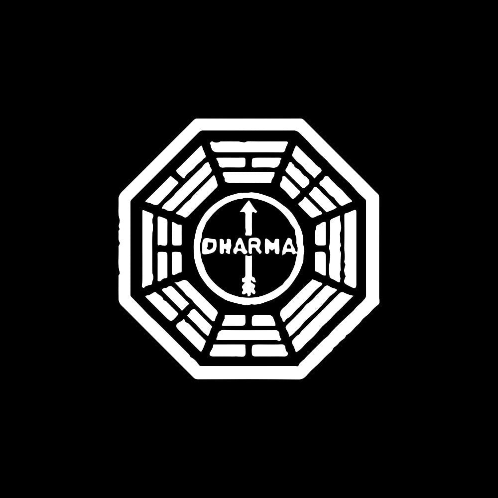 15CM*15CM Lost Dharma Initiative Personality Vinyl Car Sticker Decoration Door Body Window Decal Sticker Car Accessorie