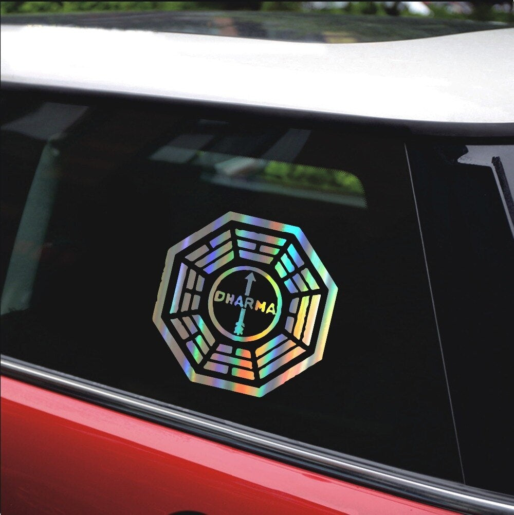 15CM*15CM Lost Dharma Initiative Personality Vinyl Car Sticker Decoration Door Body Window Decal Sticker Car Accessorie