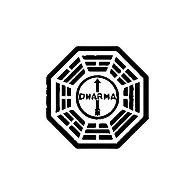 15CM*15CM Lost Dharma Initiative Personality Vinyl Car Sticker Decoration Door Body Window Decal Sticker Car Accessorie