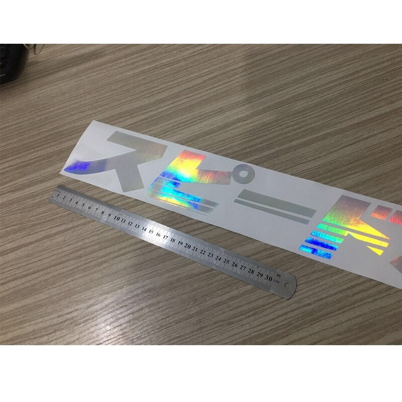 100*9.2cm Japanese JDM Car Sticker on Auto Carbon Fiber Front Wind Window Engine Hood  Decals Decor for Speedhunters
