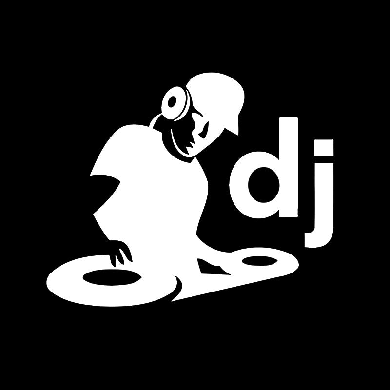Music Club DJ  Personalized Car Stickers Motorcycle Decals Sticker On Car Laser 14*11.5CM
