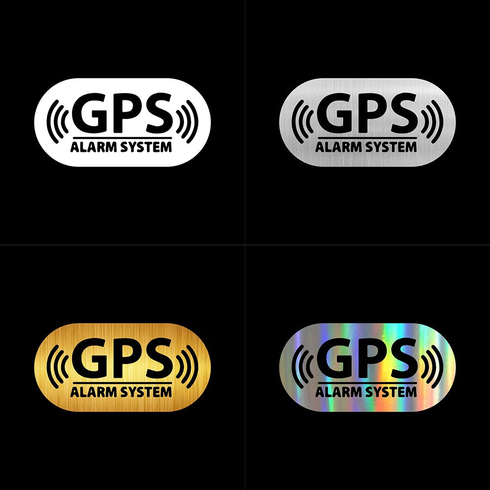 1PCS Car Sticker GPS Alarm Location Car Bumper Stickers and Decals Car Styling Decoration Door Body Window Vinyl Stickers 16*8CM