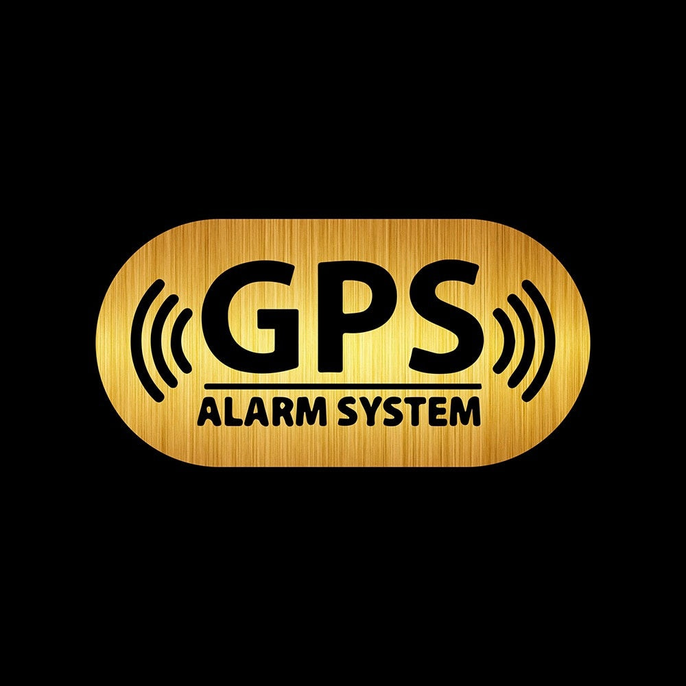 1PCS Car Sticker GPS Alarm Location Car Bumper Stickers and Decals Car Styling Decoration Door Body Window Vinyl Stickers 16*8CM