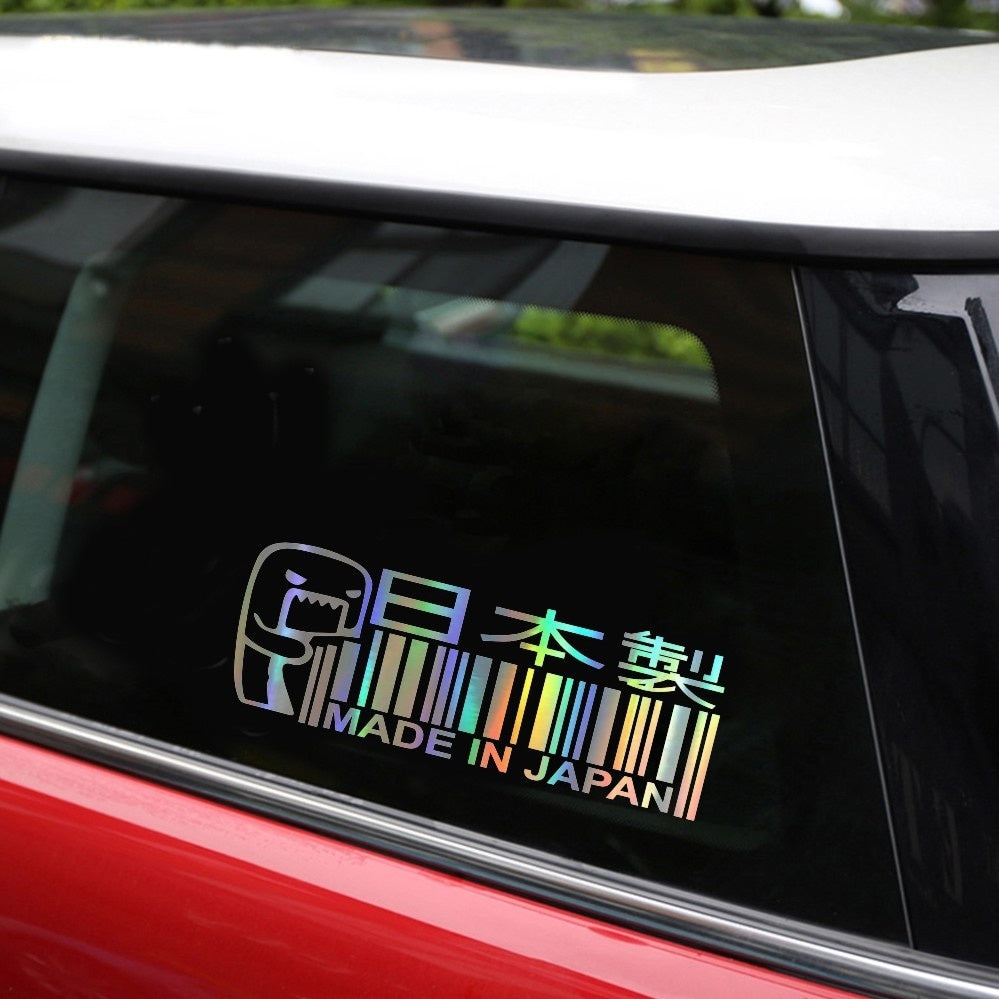 Car Sticker Vinyl 15*5.2CM MADE IN JAPAN Funny Sticker Decal  Laser Motorcycle Car Styling JDM 3D Stickers