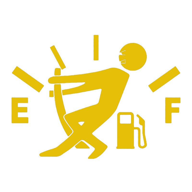 Car Sticker High Gas Consumption Decal Fuel Gage Empty Vinyl fun Personality Car Stickers Decal Car Styling