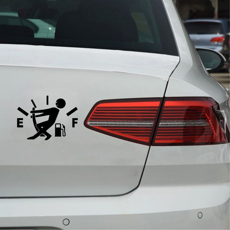 Car Sticker High Gas Consumption Decal Fuel Gage Empty Vinyl fun Personality Car Stickers Decal Car Styling