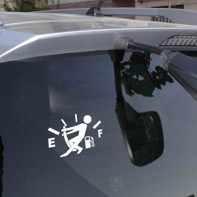 Car Sticker High Gas Consumption Decal Fuel Gage Empty Vinyl fun Personality Car Stickers Decal Car Styling