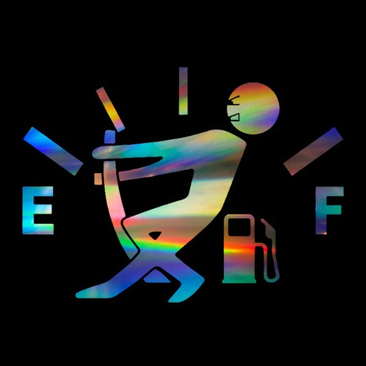 Car Sticker High Gas Consumption Decal Fuel Gage Empty Vinyl fun Personality Car Stickers Decal Car Styling