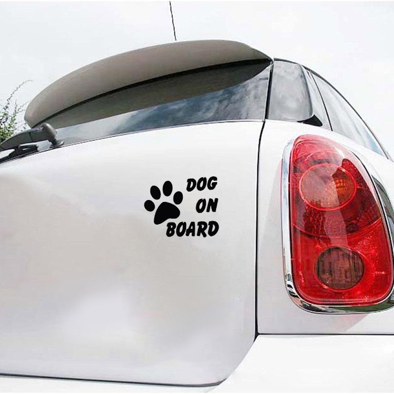 Warning Signs Baby Pet Dog on Board Car ctyling Stylish Car Stickers  Sticker