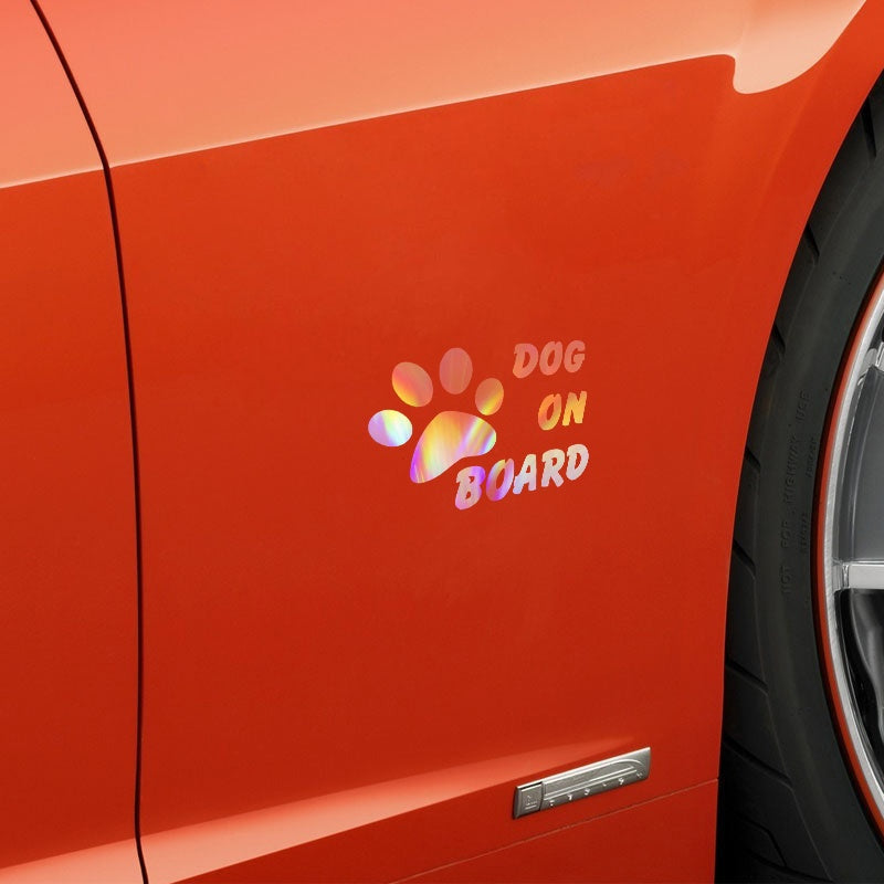 Warning Signs Baby Pet Dog on Board Car ctyling Stylish Car Stickers  Sticker