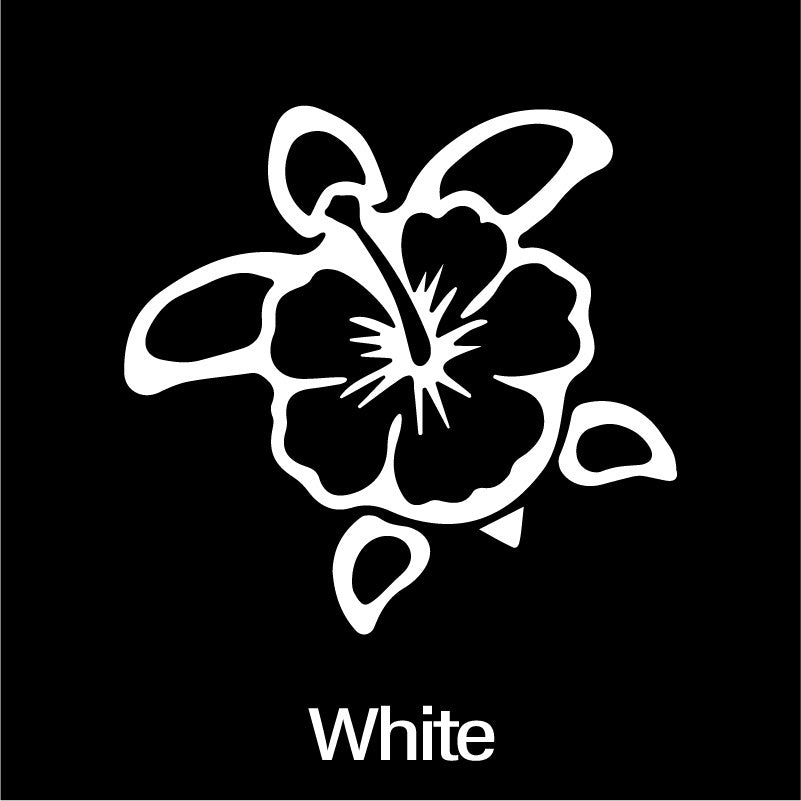 HIBISCUS TURTLE Car Stickers Automobile Motorbike Trucks Windows Bumper Waterproof Decal Auto Accessories