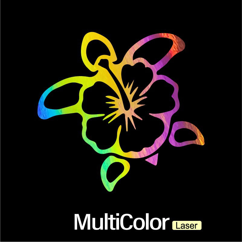 HIBISCUS TURTLE Car Stickers Automobile Motorbike Trucks Windows Bumper Waterproof Decal Auto Accessories