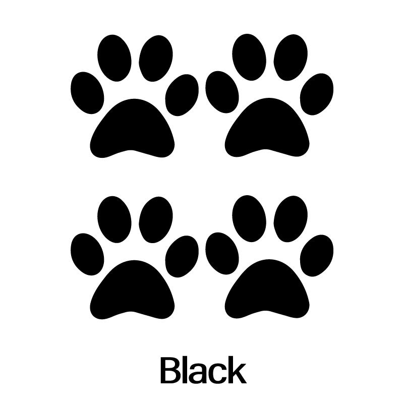 4 Dog Paw Print StickerFunny Laser Sticker Trucks Windows Motorbike Bumper Computer Vinyl Decal