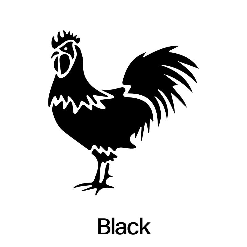 Rooster Car Funny Laser Sticker Trucks Windows Motorbike Bumper Computer Vinyl Decal