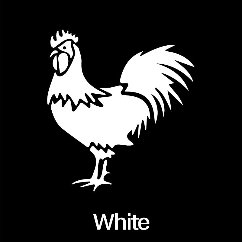 Rooster Car Funny Laser Sticker Trucks Windows Motorbike Bumper Computer Vinyl Decal