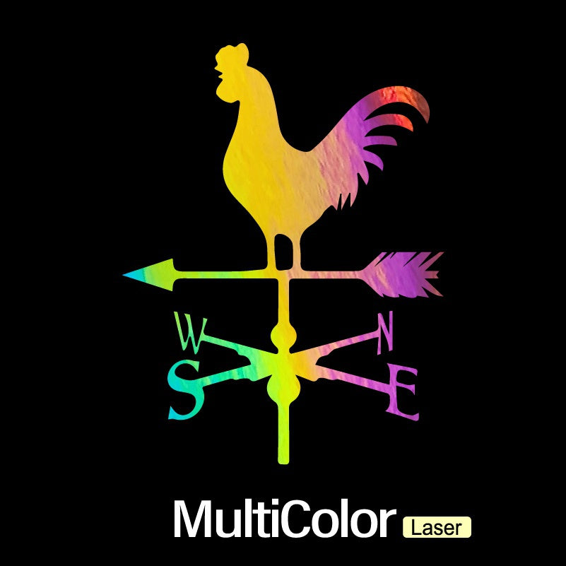 Modern Agriculture Rooster Weathervane Car Stickers Funny Laser Sticker Trucks Windows Motorbike Bumper Computer Vinyl Decal