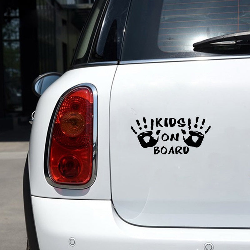 Kids on Board Car decor laser sticker for windows,bumper