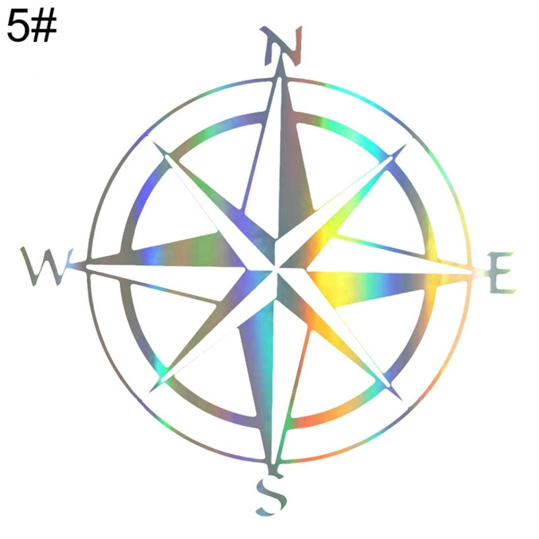 Baby Compass Letters Car-Styling Body Window Colorful Laser Sticker Decal