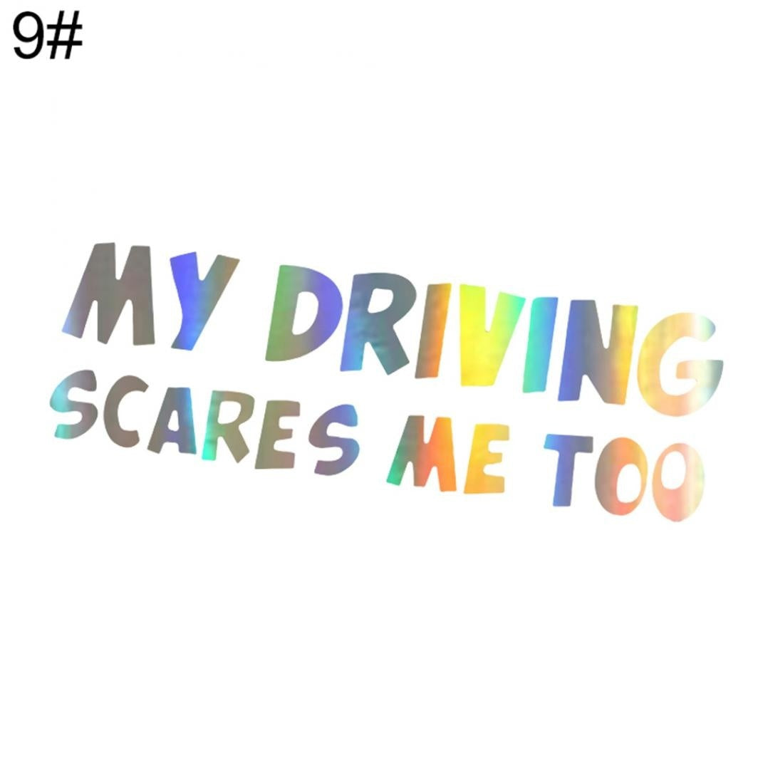 Baby Compass Letters Car-Styling Body Window Colorful Laser Sticker Decal