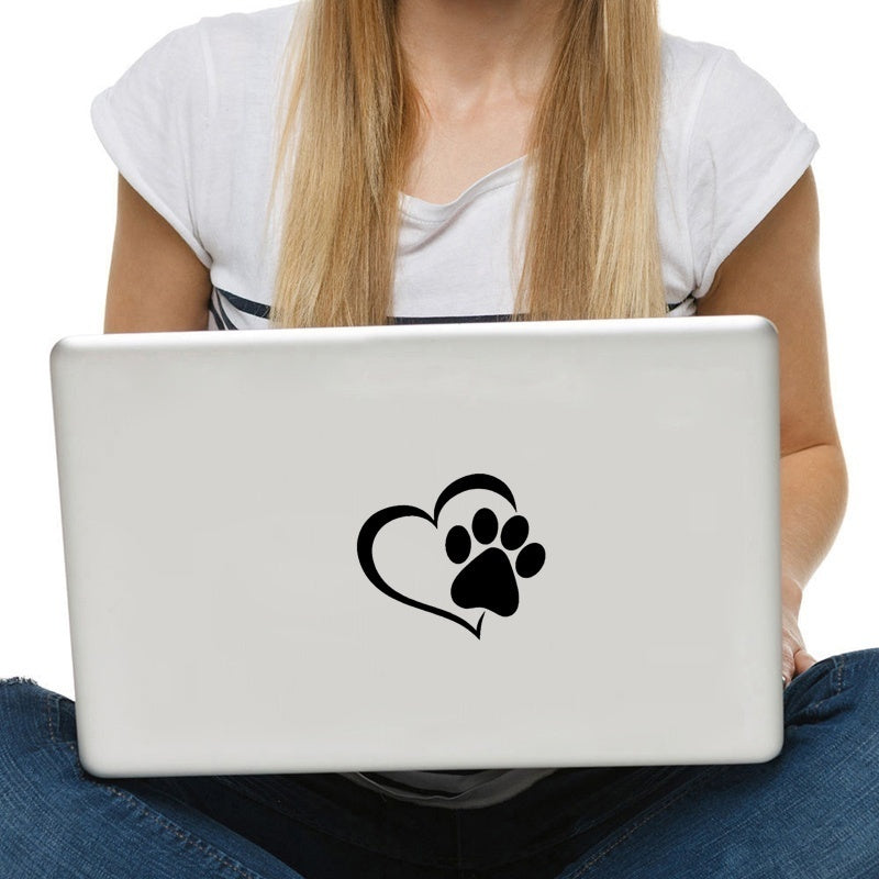 Heart Dog Cat Paw Print Pet Car Window Bumper Sticker Vinyl Decal Removable