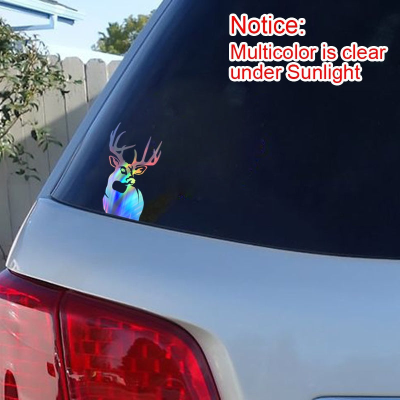 Car window decal truck outdoor sticker hunting hunt buck head deer