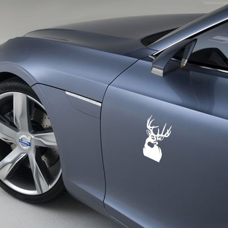Car window decal truck outdoor sticker hunting hunt buck head deer