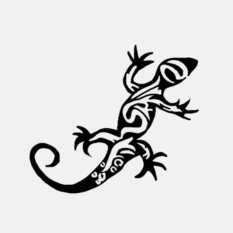 12.5cm*10.9cm Fashion Vinyl Lizard Decor Car Stickers Bumper Car Window  Decals Car Styling Accessories